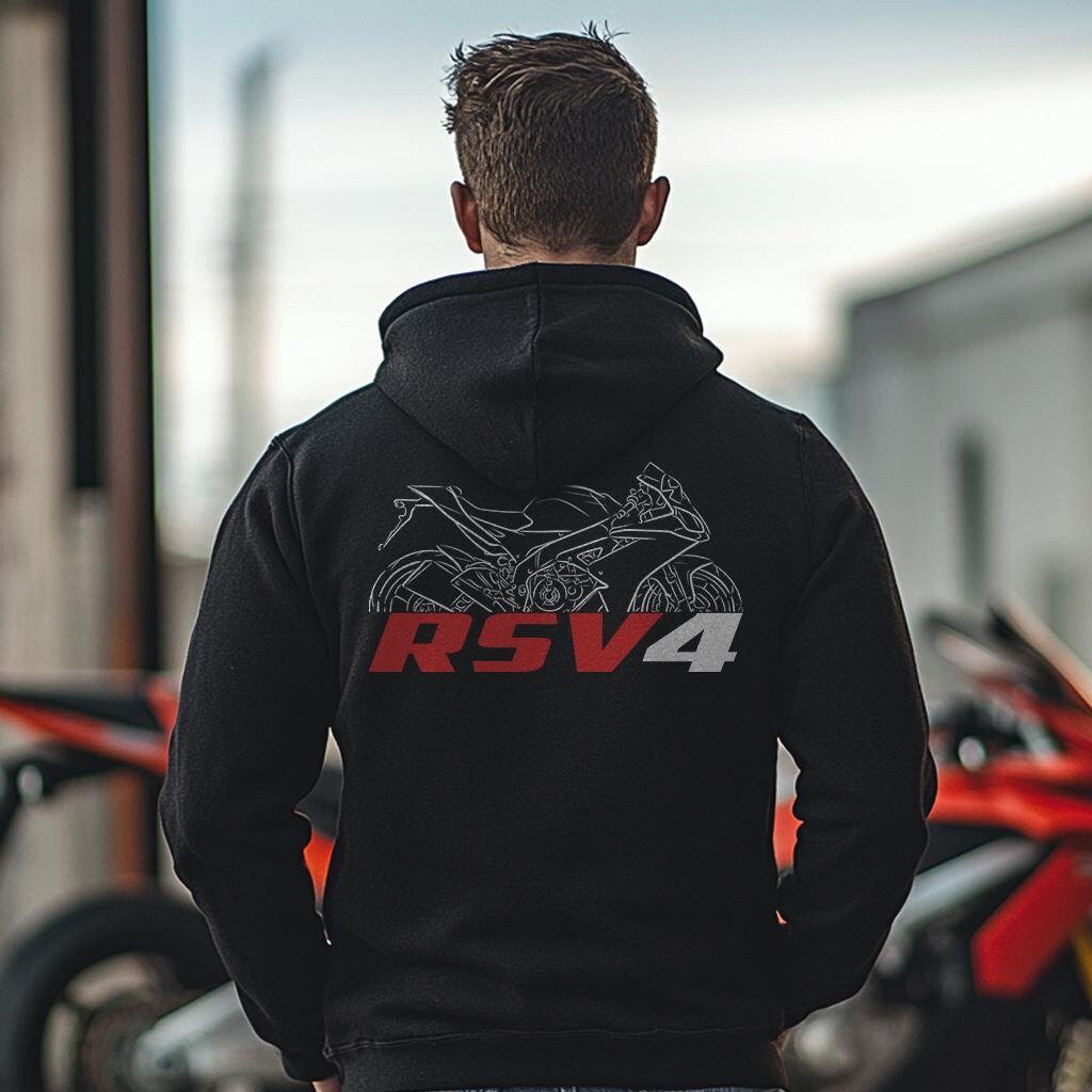 Aprilia RSV4 Inspired Hoodie - Motorcycle Sweatshirt for Riders