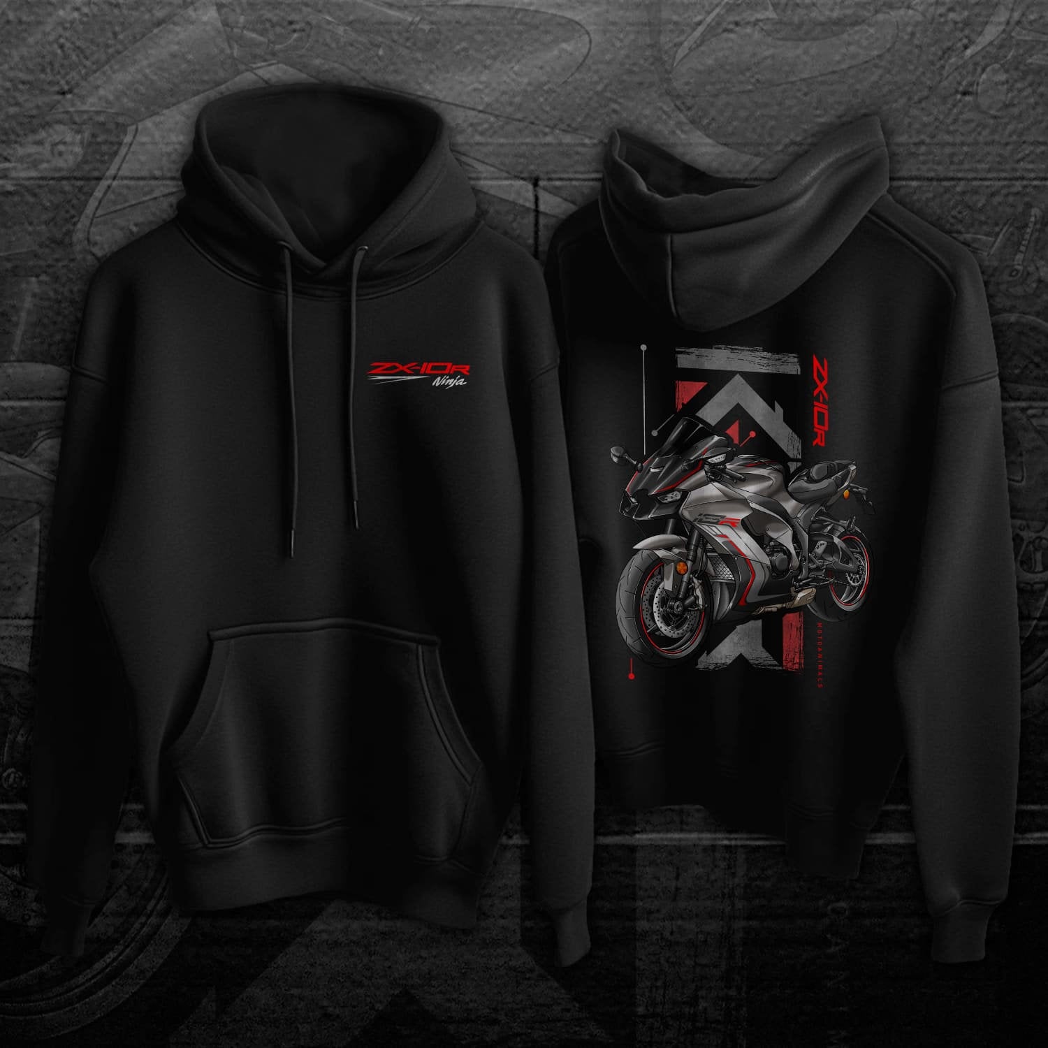 Kawasaki ZX-10R 2021-22 Hoodie - Motorcycle Sweatshirt for Riders