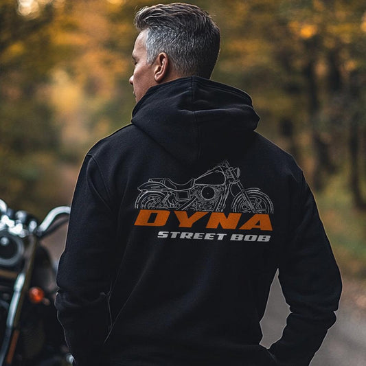 Harley-Davidson FXDB Dyna Street Bob Inspired Hoodie - Biker Motorcycle Sweatshirt