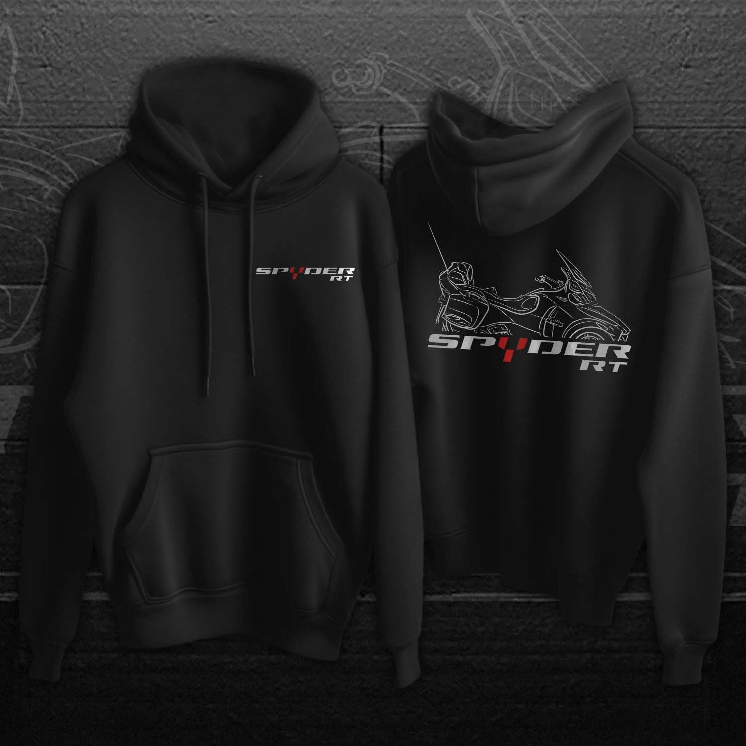 Can-Am Spyder RT Hoodie - Motorcycle Sweatshirt for Riders