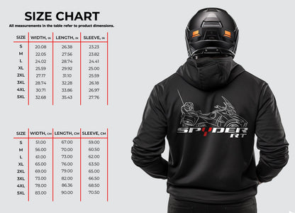 Can-Am Spyder RT Hoodie - Motorcycle Sweatshirt for Riders