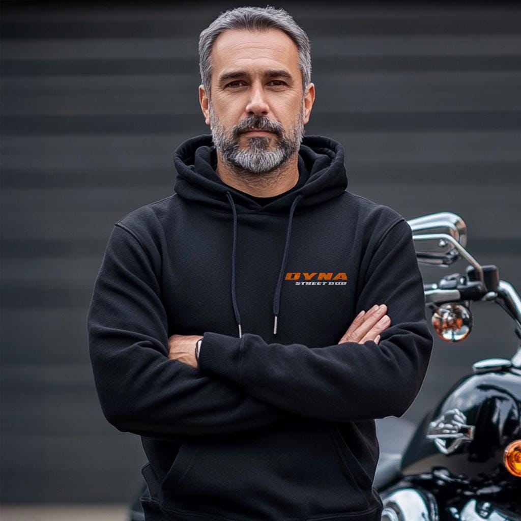 Harley-Davidson FXDB Dyna Street Bob Inspired Hoodie - Biker Motorcycle Sweatshirt