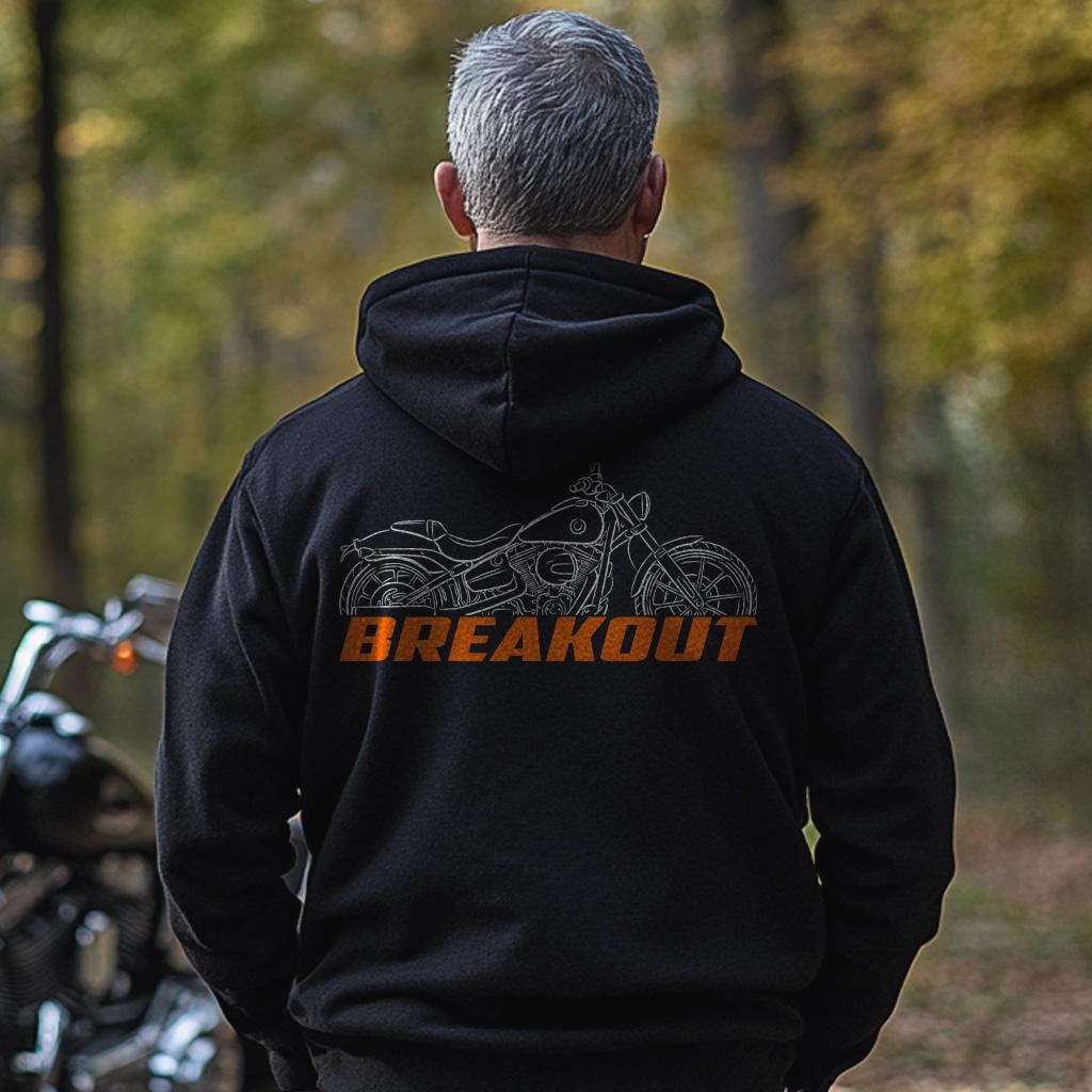 Harley-Davidson FXSB Breakout Inspired Hoodie - Biker Motorcycle Sweatshirt