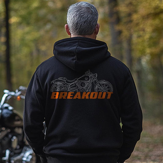 Harley-Davidson FXSB Breakout Inspired Hoodie - Biker Motorcycle Sweatshirt