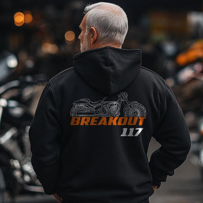 Harley-Davidson FXSB Breakout 117 Inspired Hoodie - Biker Motorcycle Sweatshirt