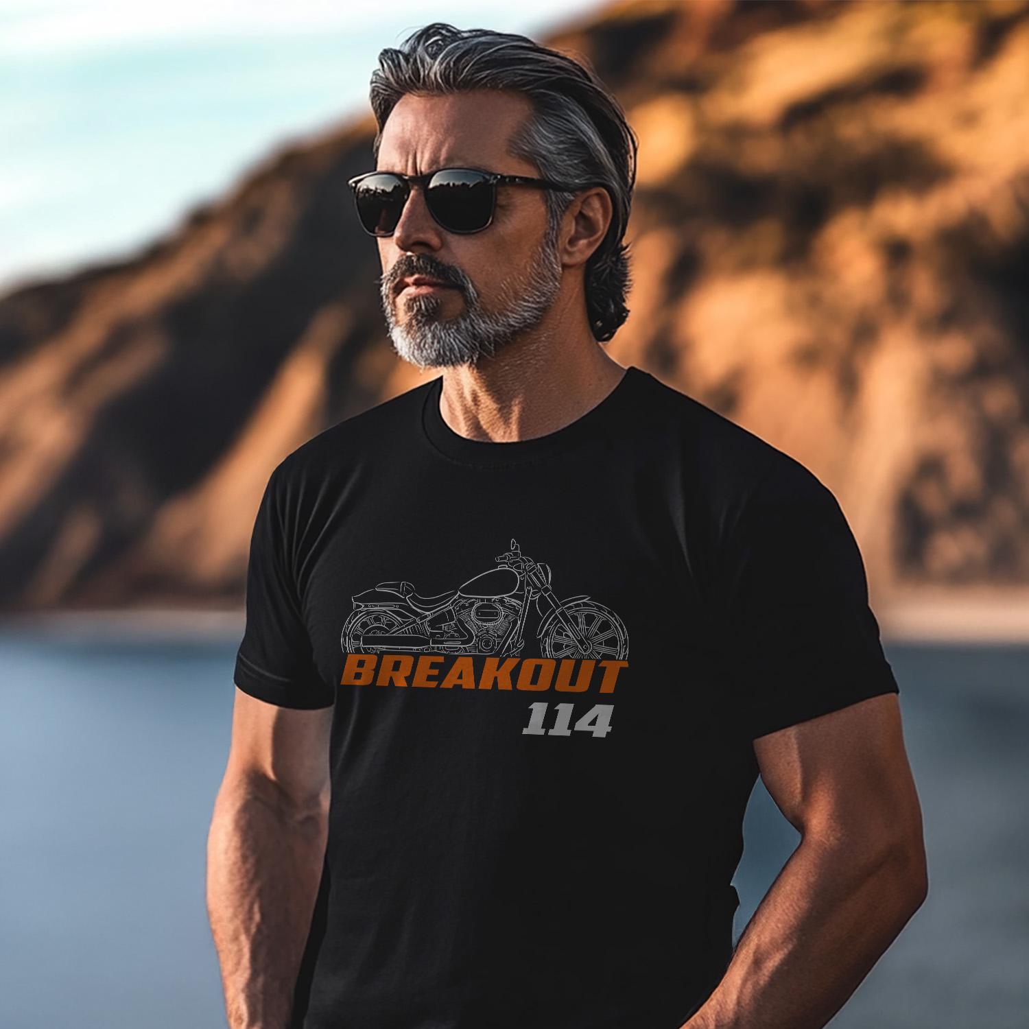 Harley-Davidson FXSB Breakout 114 Inspired T-Shirt - Biker Motorcycle Tee Shirt