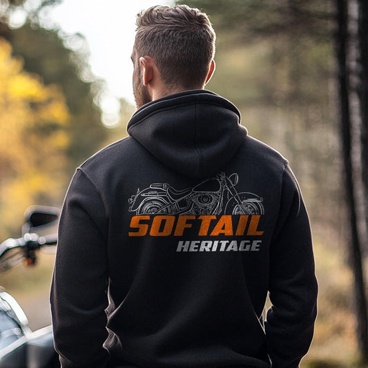 Harley-Davidson FLST & FLSTI Heritage Softail Inspired Hoodie - Biker Motorcycle Sweatshirt