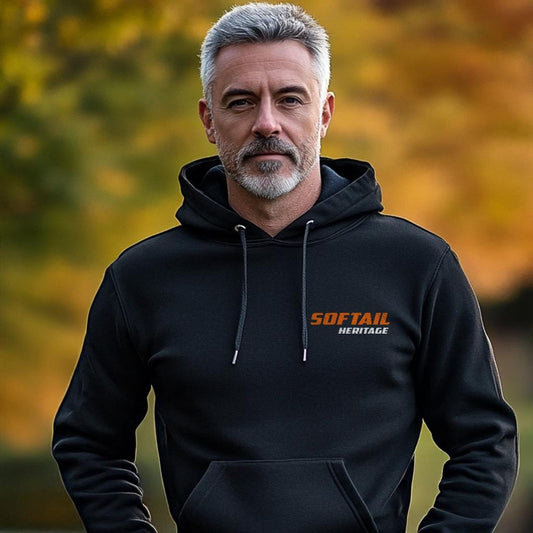 Harley-Davidson FLST & FLSTI Heritage Softail Inspired Hoodie - Biker Motorcycle Sweatshirt