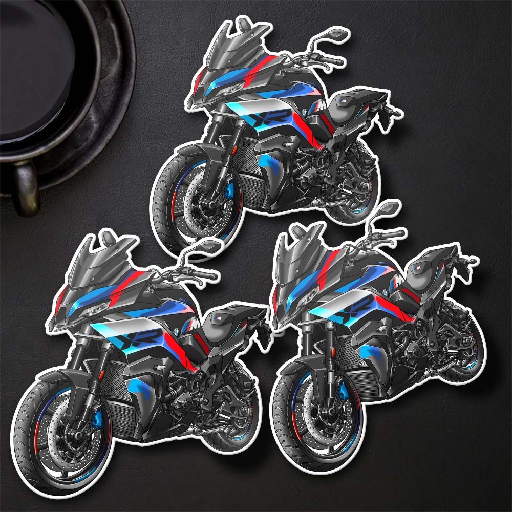 BMW M1000XR Stickers - Set of 3 Motorcycle Decals for Motorrad Riders