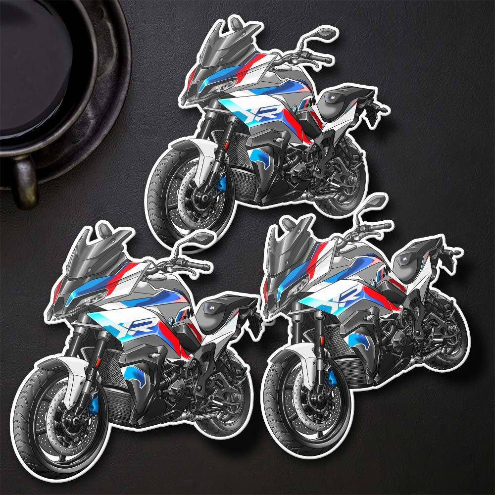 BMW M1000XR Stickers - Set of 3 Motorcycle Decals for Motorrad Riders