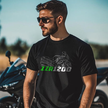 Kawasaki ZZR 1200 Inspired T-Shirt - Motorcycle Tee Shirt for Riders