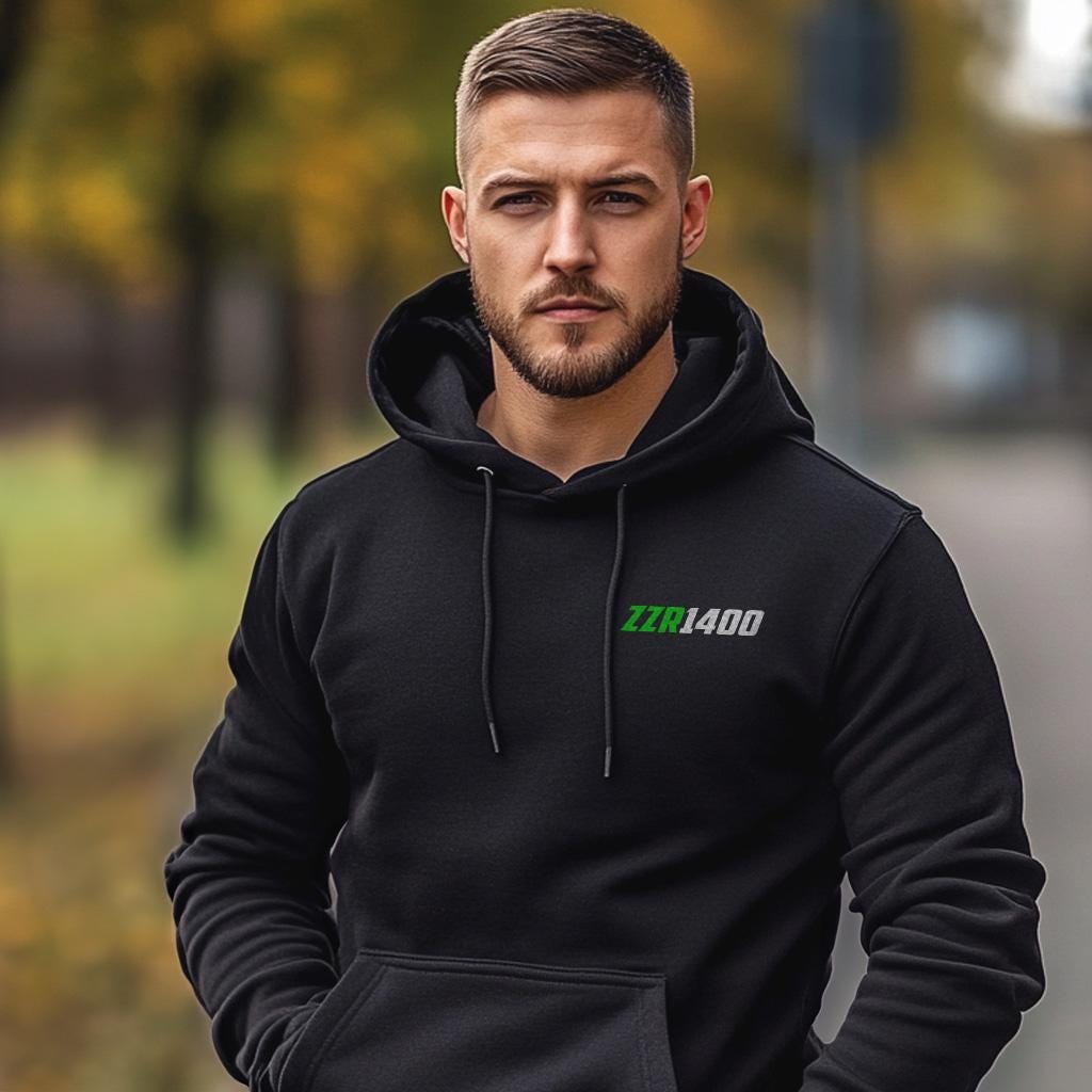 Kawasaki ZZR 1400 Inspired Hoodie - Motorcycle Sweatshirt for Riders