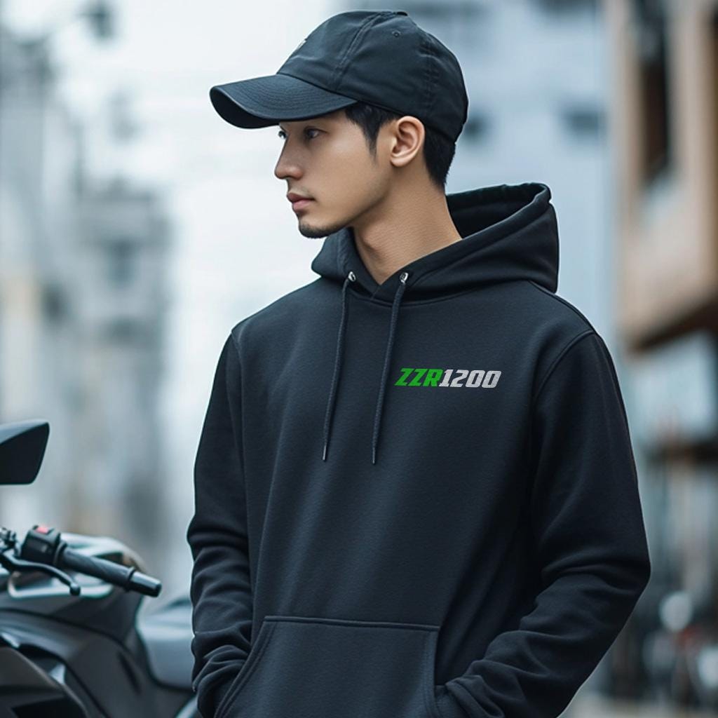Kawasaki ZZR 1200 Inspired Hoodie - Motorcycle Sweatshirt for Riders