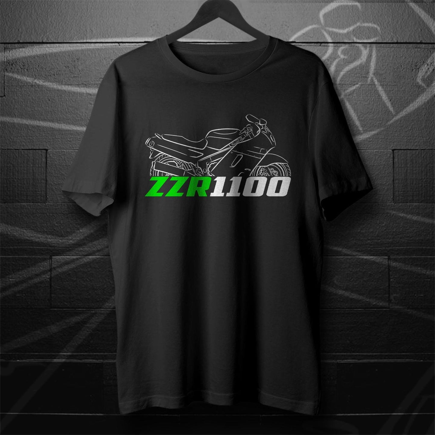 Kawasaki ZZR 1100 Inspired T-Shirt - Motorcycle Tee Shirt for Riders