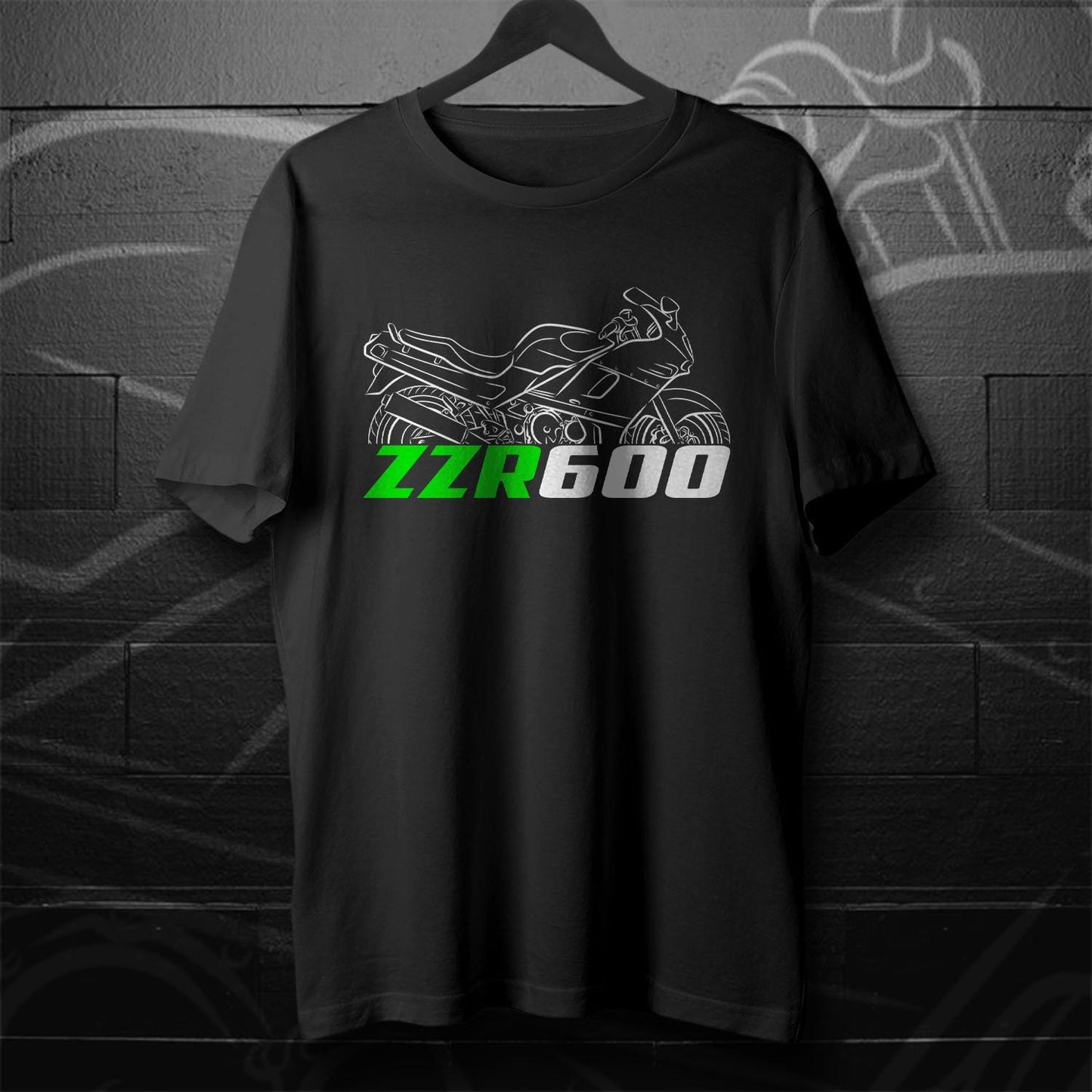 Kawasaki ZZR 600 Inspired T-Shirt - Motorcycle Tee Shirt for Riders