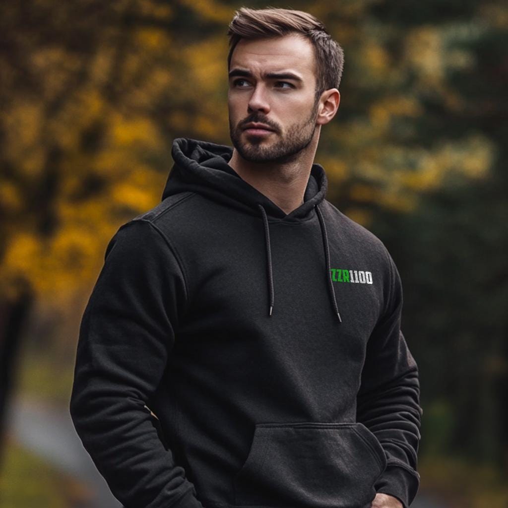 Kawasaki ZZR 1100 Inspired Hoodie - Motorcycle Sweatshirt for Riders