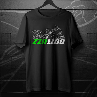 Kawasaki ZZR 1100 Inspired T-Shirt - Motorcycle Tee Shirt for Riders