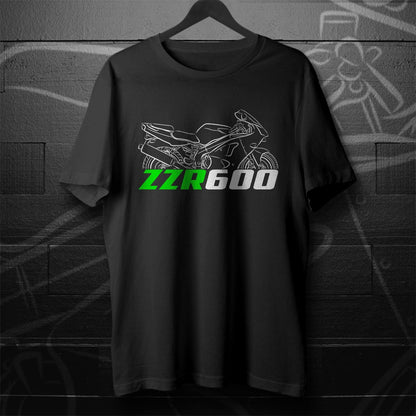 Kawasaki ZZR 600 Inspired T-Shirt - Motorcycle Tee Shirt for Riders
