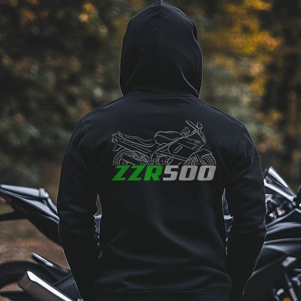 Kawasaki ZZR 500 Inspired Hoodie - Motorcycle Sweatshirt for Riders