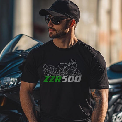 Kawasaki ZZR 500 Inspired T-Shirt - Motorcycle Tee Shirt for Riders