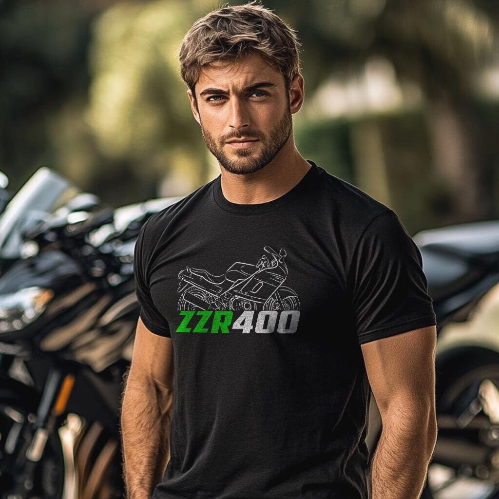 Kawasaki ZZR 400 ZX400N Inspired T-Shirt - Motorcycle Tee Shirt for Riders