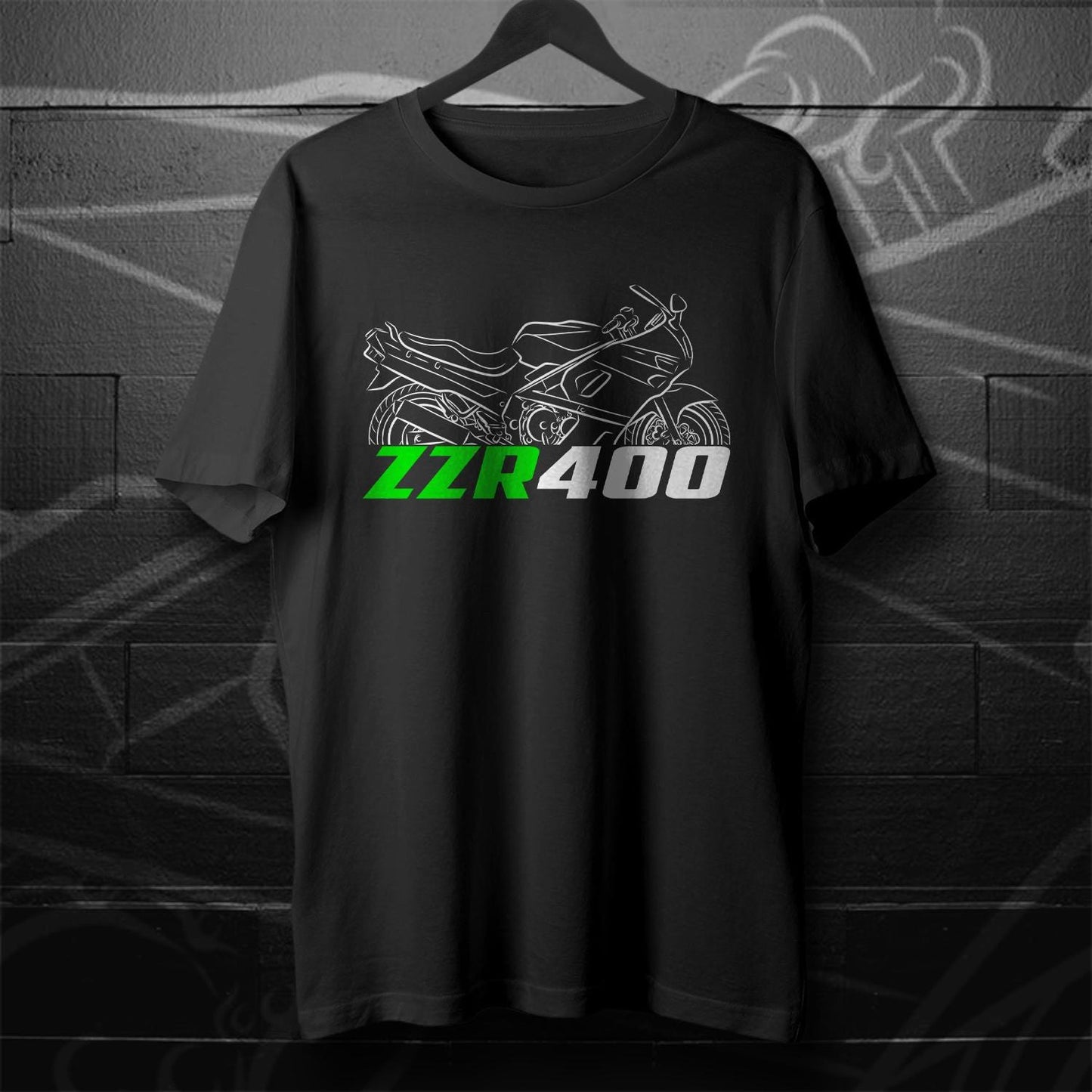 Kawasaki ZZR 400 ZX400K Inspired T-Shirt - Motorcycle Tee Shirt for Riders