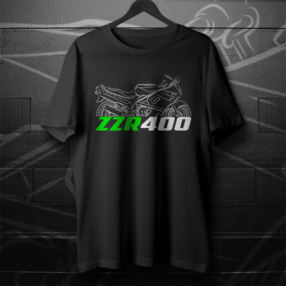 Kawasaki ZZR 400 ZX400K Inspired T-Shirt - Motorcycle Tee Shirt for Riders
