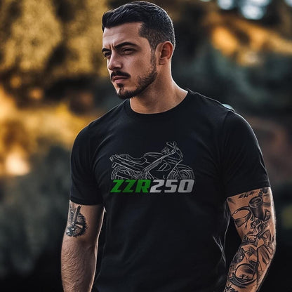 Kawasaki ZZR 250 Inspired T-Shirt - Motorcycle Tee Shirt for Riders