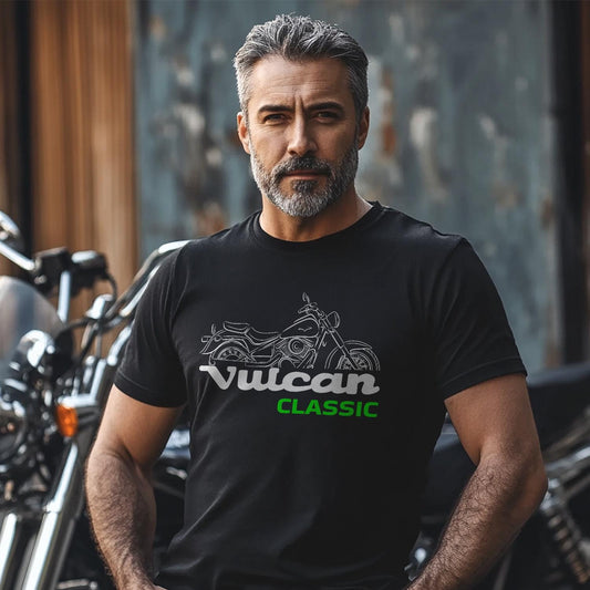 Kawasaki VN400 Vulcan Classic Inspired T-Shirt - Motorcycle Tee Shirt for Riders