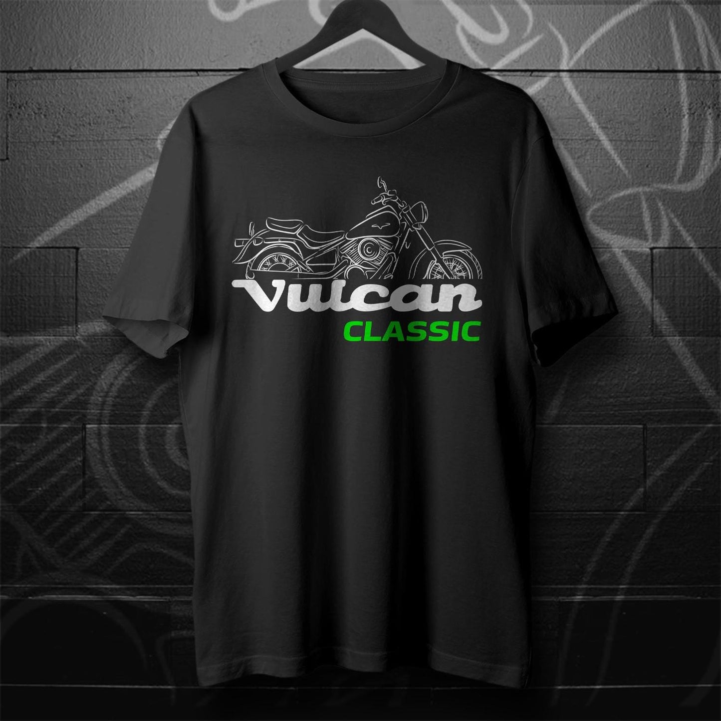 Kawasaki VN400 Vulcan Classic Inspired T-Shirt - Motorcycle Tee Shirt for Riders