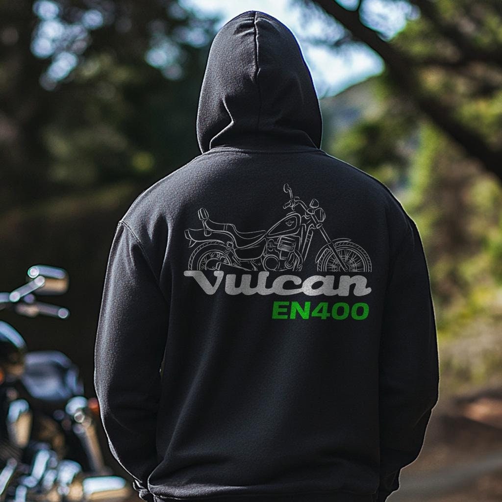 Kawasaki EN400 Vulcan Inspired Hoodie - Motorcycle Sweatshirt for Riders