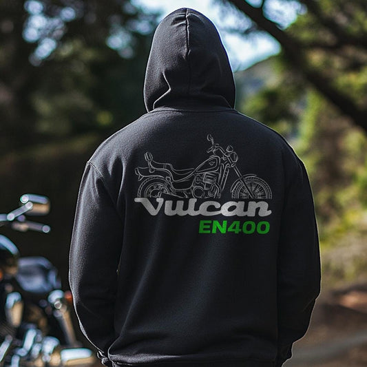 Kawasaki EN400 Vulcan Inspired Hoodie - Motorcycle Sweatshirt for Riders