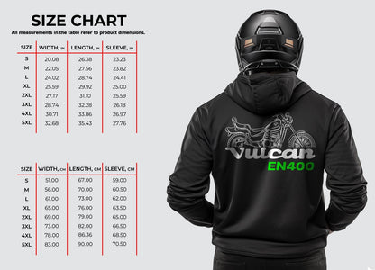 Kawasaki EN400 Vulcan Inspired Hoodie - Motorcycle Sweatshirt for Riders