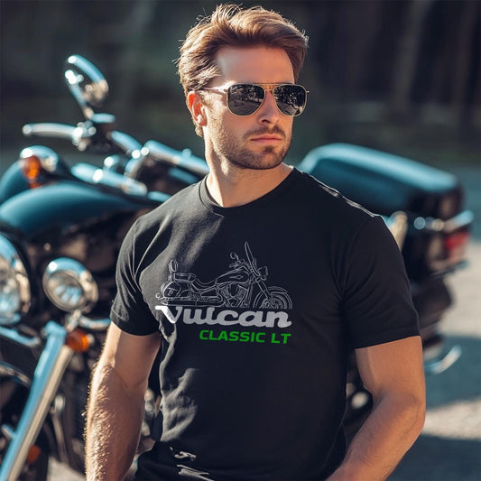 Kawasaki VN2000 Vulcan Classic LT Inspired T-Shirt - Motorcycle Tee Shirt for Riders