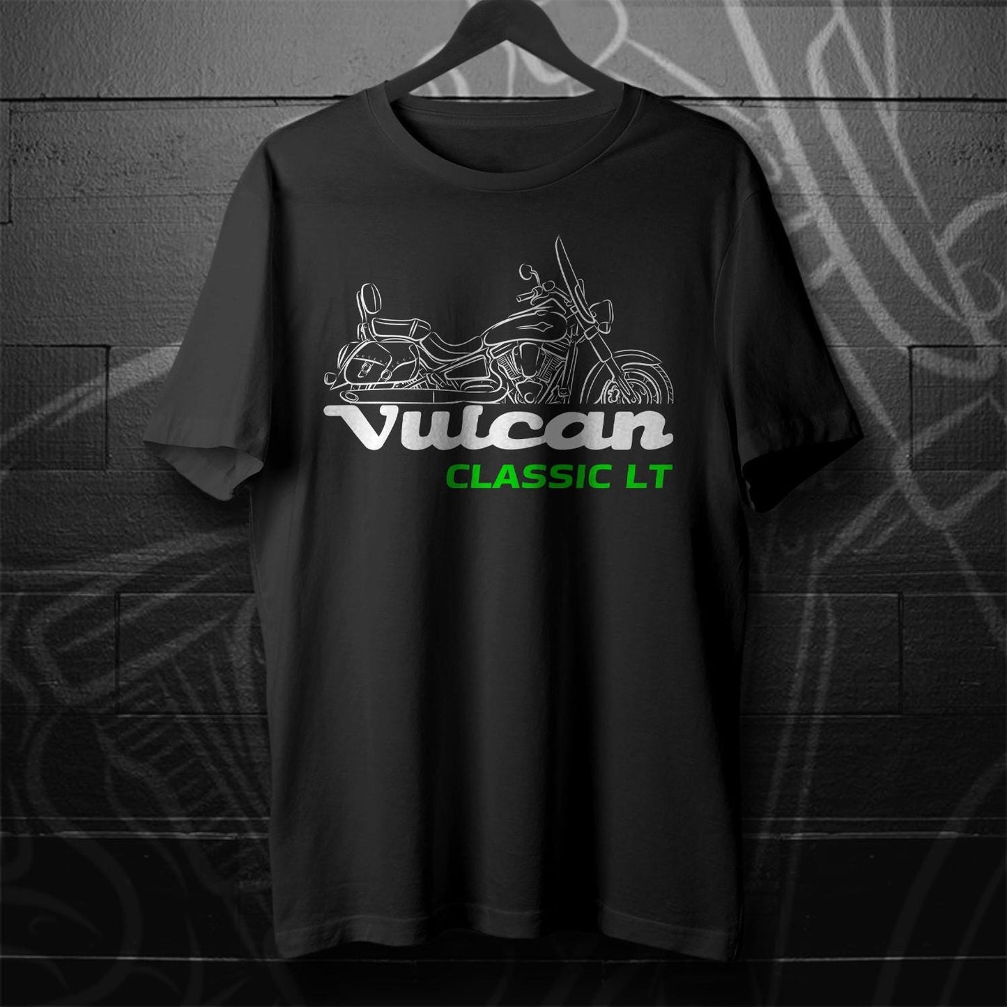 Kawasaki VN2000 Vulcan Classic LT Inspired T-Shirt - Motorcycle Tee Shirt for Riders