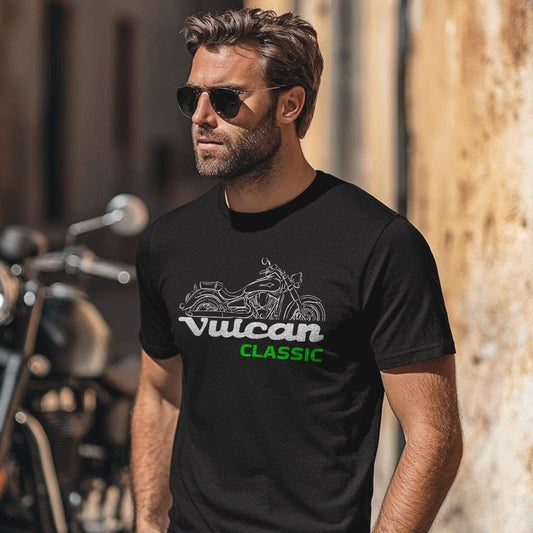 Kawasaki VN2000 Vulcan Classic Inspired T-Shirt - Motorcycle Tee Shirt for Riders