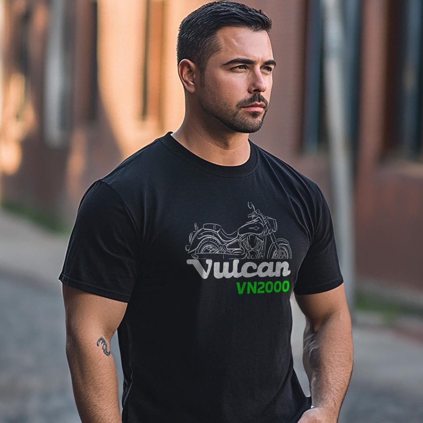 Kawasaki VN2000 Vulcan Inspired T-Shirt - Motorcycle Tee Shirt for Riders