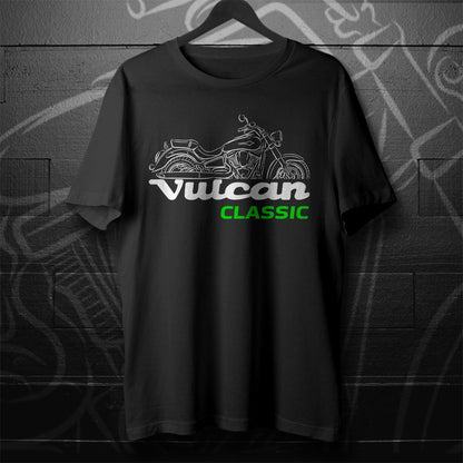 Kawasaki VN2000 Vulcan Classic Inspired T-Shirt - Motorcycle Tee Shirt for Riders