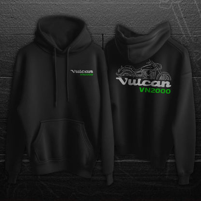 Kawasaki VN2000 Vulcan Inspired Hoodie - Motorcycle Sweatshirt for Riders
