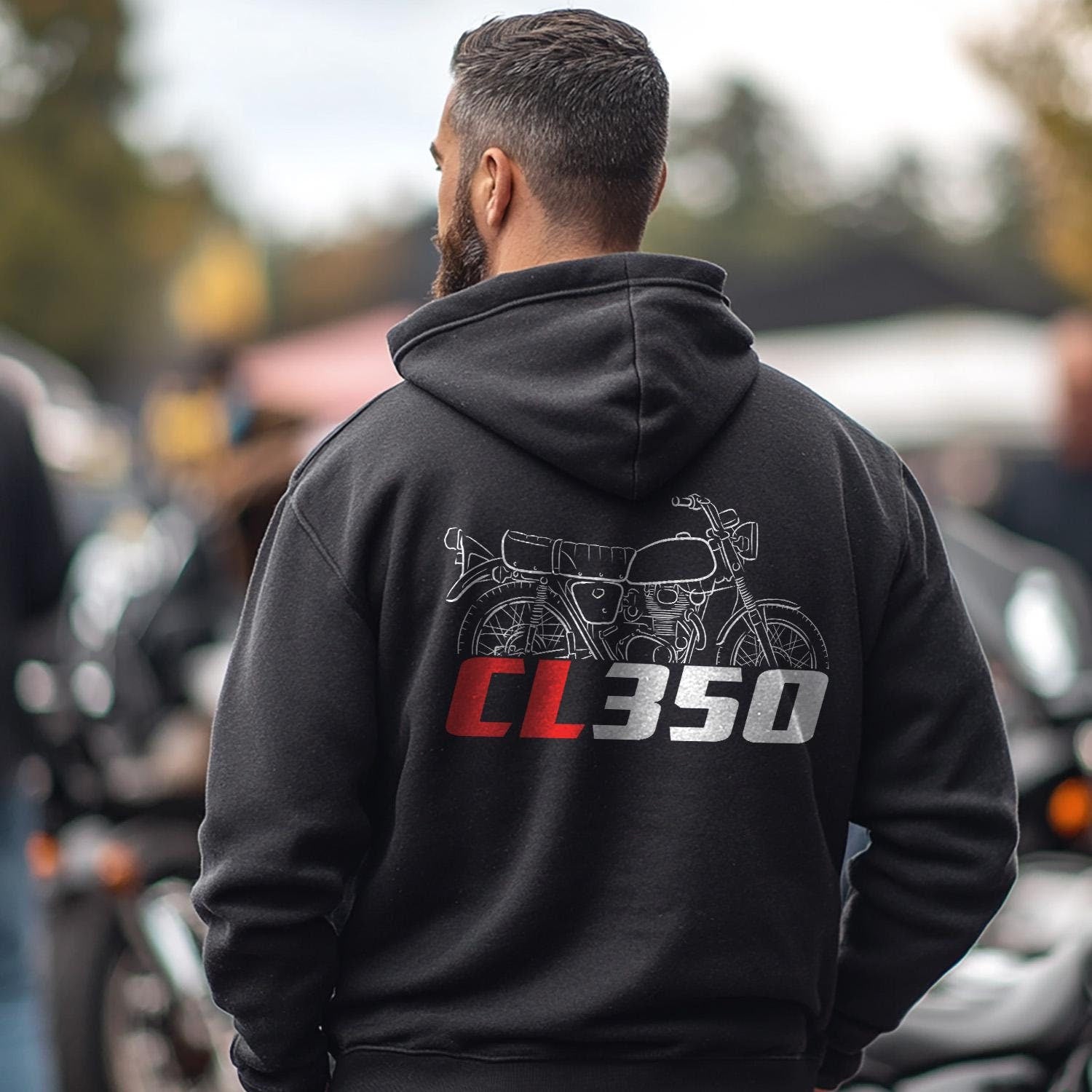 Honda CL350 Inspired Hoodie - Motorcycle Sweatshirt