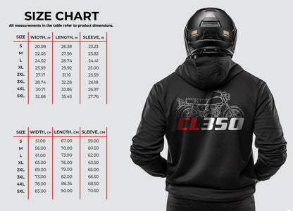 Honda CL350 Inspired Hoodie - Motorcycle Sweatshirt