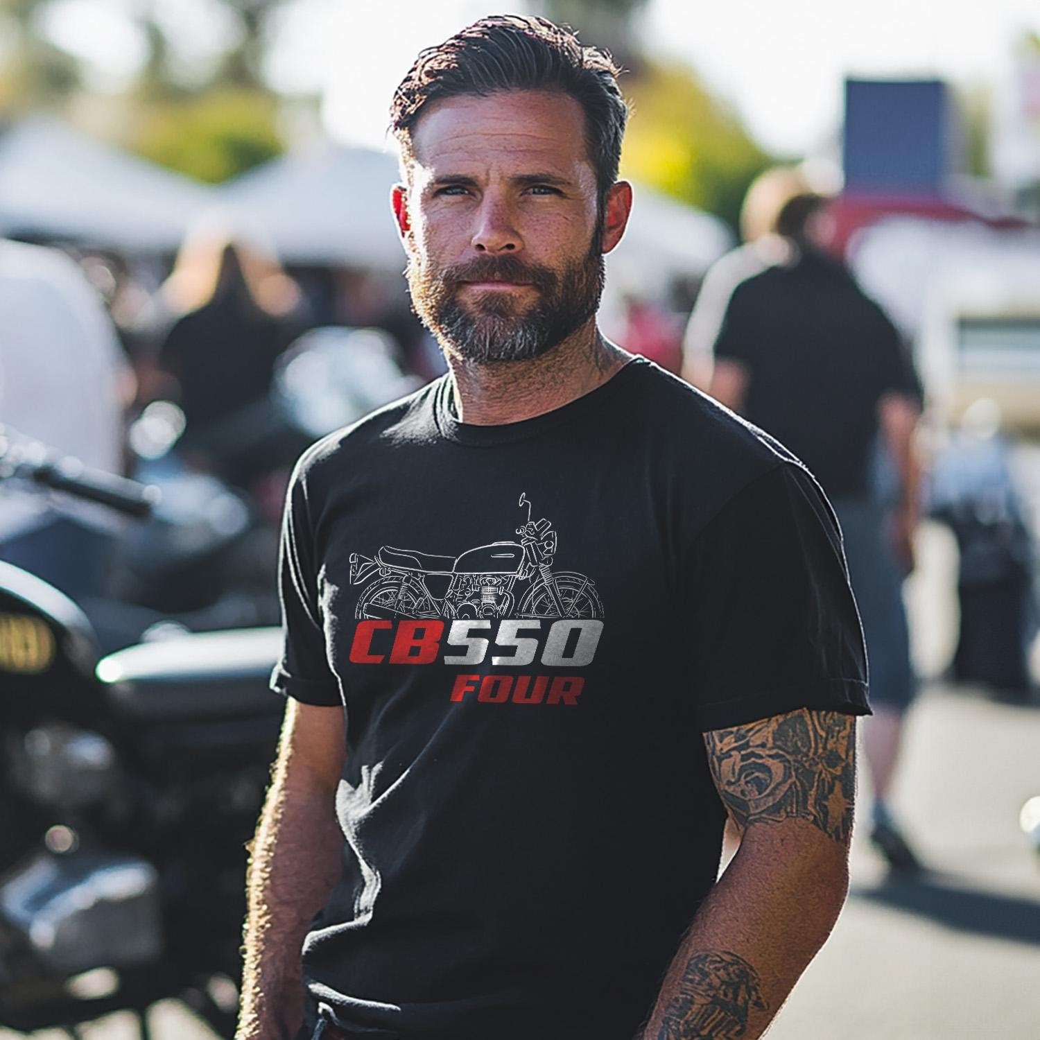 Honda CB550 | F | K & SC Inspired T-Shirt - Motorcycle Tee Shirt