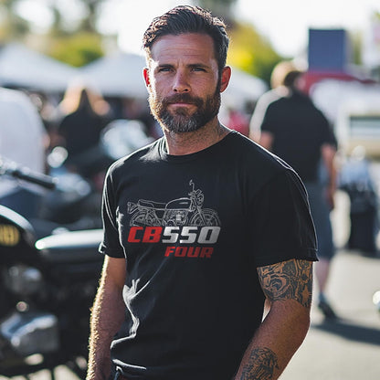 Honda CB550 | F | K & SC Inspired T-Shirt - Motorcycle Tee Shirt
