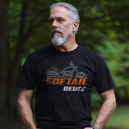 Harley-Davidson FXSTD & FXSTDI Softail Deuce Inspired T-Shirt - Biker Motorcycle Tee Shirt