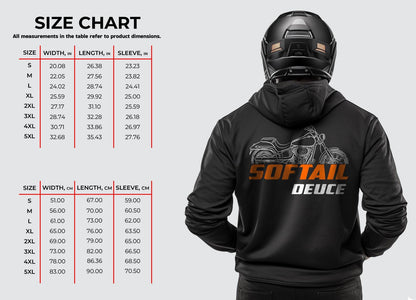 Harley-Davidson FXSTD & FXSTDI Softail Deuce Inspired Hoodie - Biker Motorcycle Sweatshirt