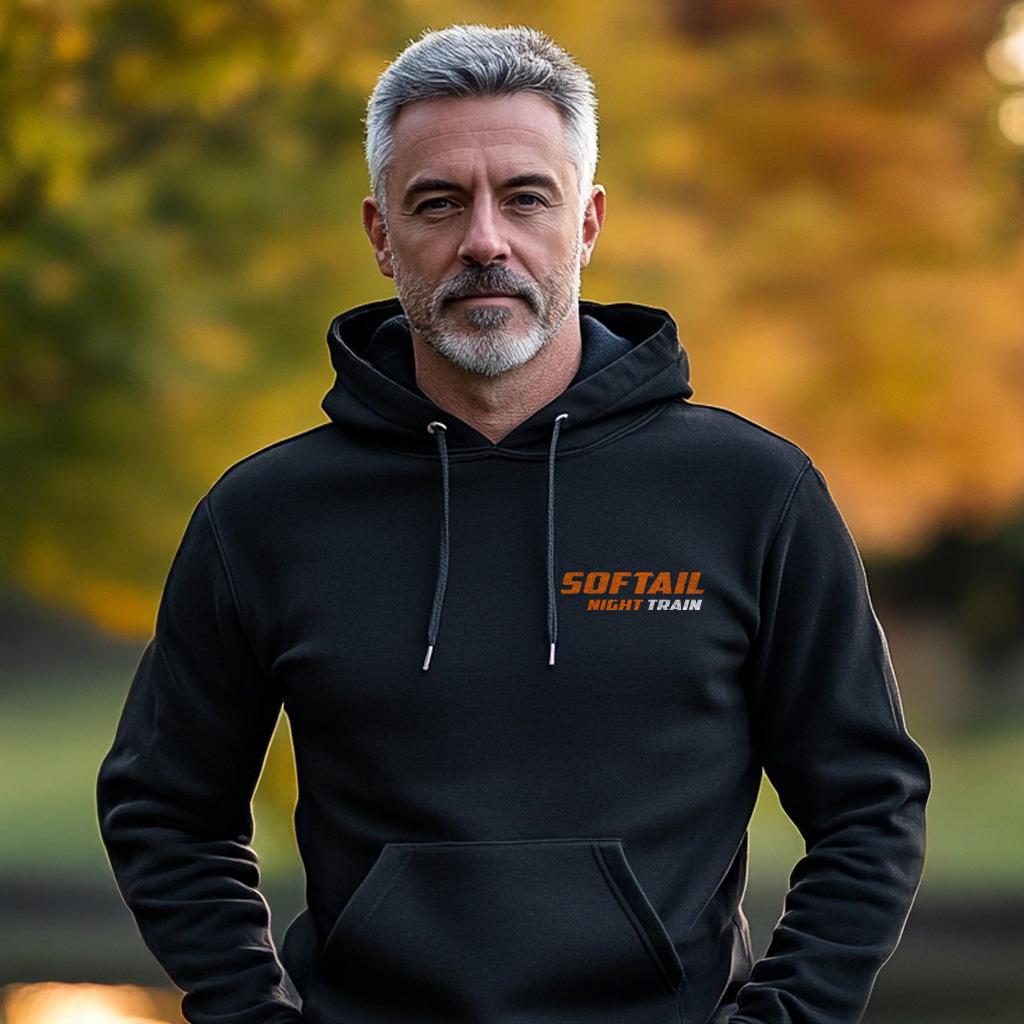 Harley-Davidson FXSTB & FXSTBI Softail Night Train Inspired Hoodie - Biker Motorcycle Sweatshirt