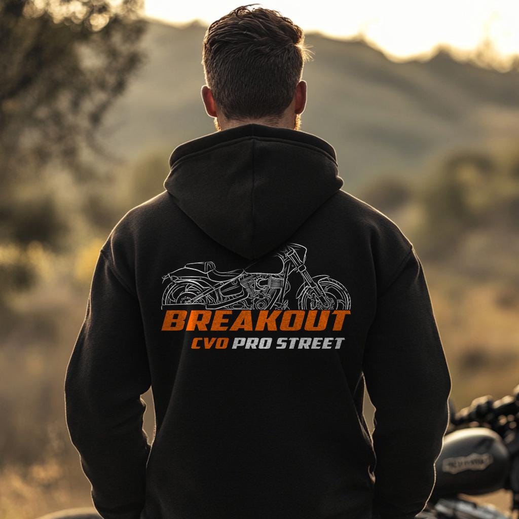 Harley-Davidson FXSE CVO Pro Street Breakout Inspired Hoodie - Biker Motorcycle Sweatshirt
