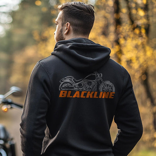 Harley-Davidson FXS Blackline Inspired Hoodie - Biker Motorcycle Sweatshirt