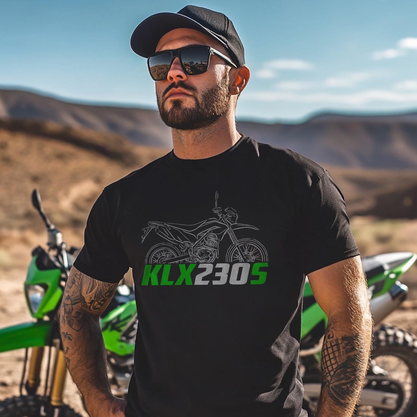 Kawasaki KLX 230S Inspired T-Shirt - Motorcycle Tee Shirt for Riders