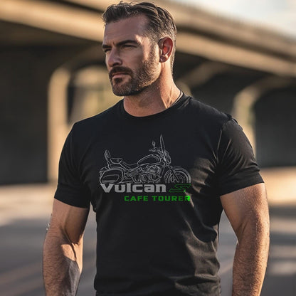 Kawasaki Vulcan S Cafe Tourer Inspired T-Shirt - Motorcycle Tee Shirt for Riders